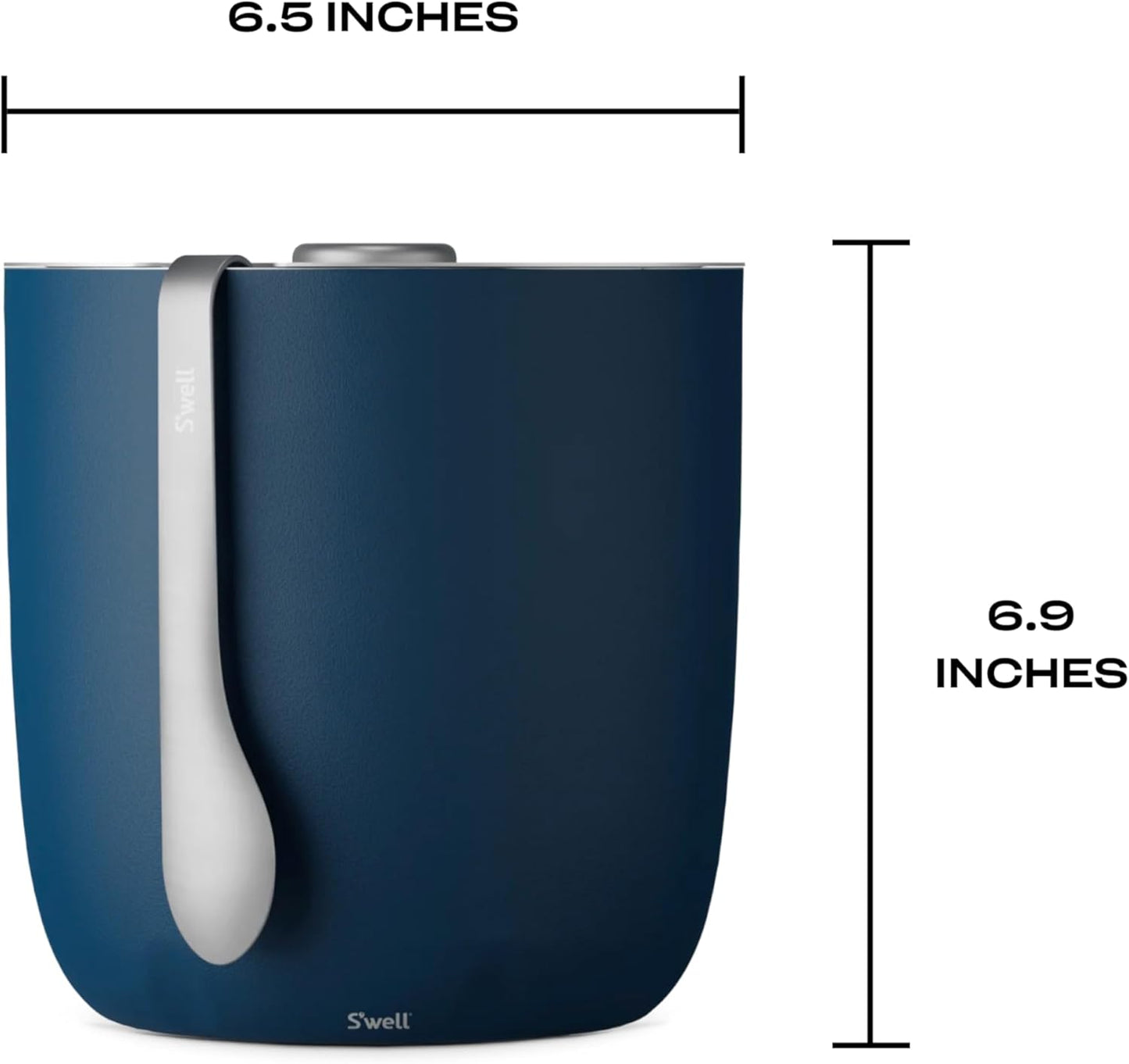 S'well Ice Bucket with Tongs, 68oz, Azurite