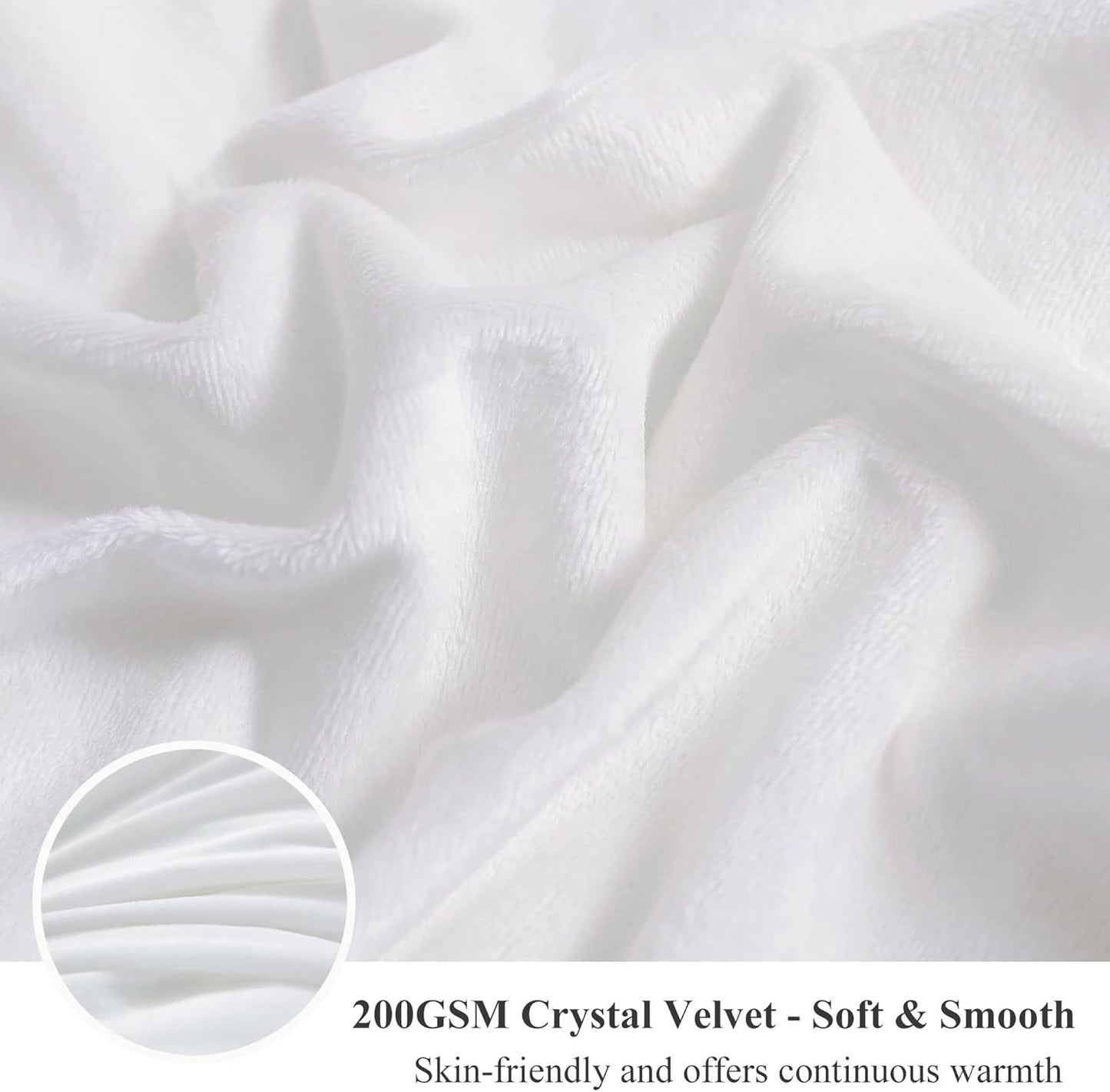 XeGe Luxury Faux Fur Throw Blanket, White Soft 50x60 Fluffy Blanket Throw, Shaggy Plush Decorative Couch Blanket, Cute Furry Throw Holidy Fuzzy Lap Blanket for Kids Women Men Teen Girls White