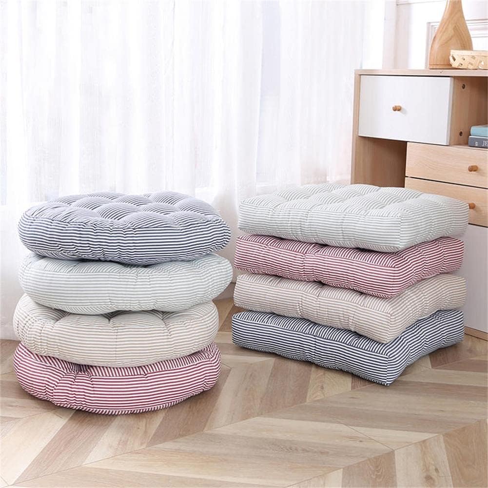 Tiita Chair Cushions 22"x22" Square Windows Pad for Adults Seating Pillows Set of 2, Beige