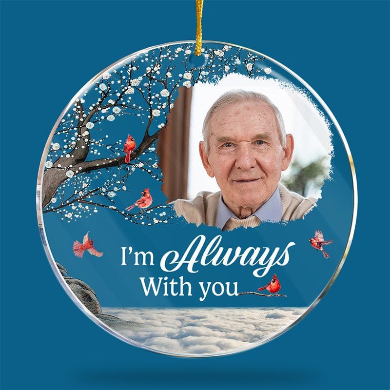 Pawfect House Custom Photo 2D Acrylic Ornament, Personalized Christmas Memorial Sympathy Gifts for Family Members, You are My Best Memory, Xmas Tree Decor, in Memory of Christmas Ornaments