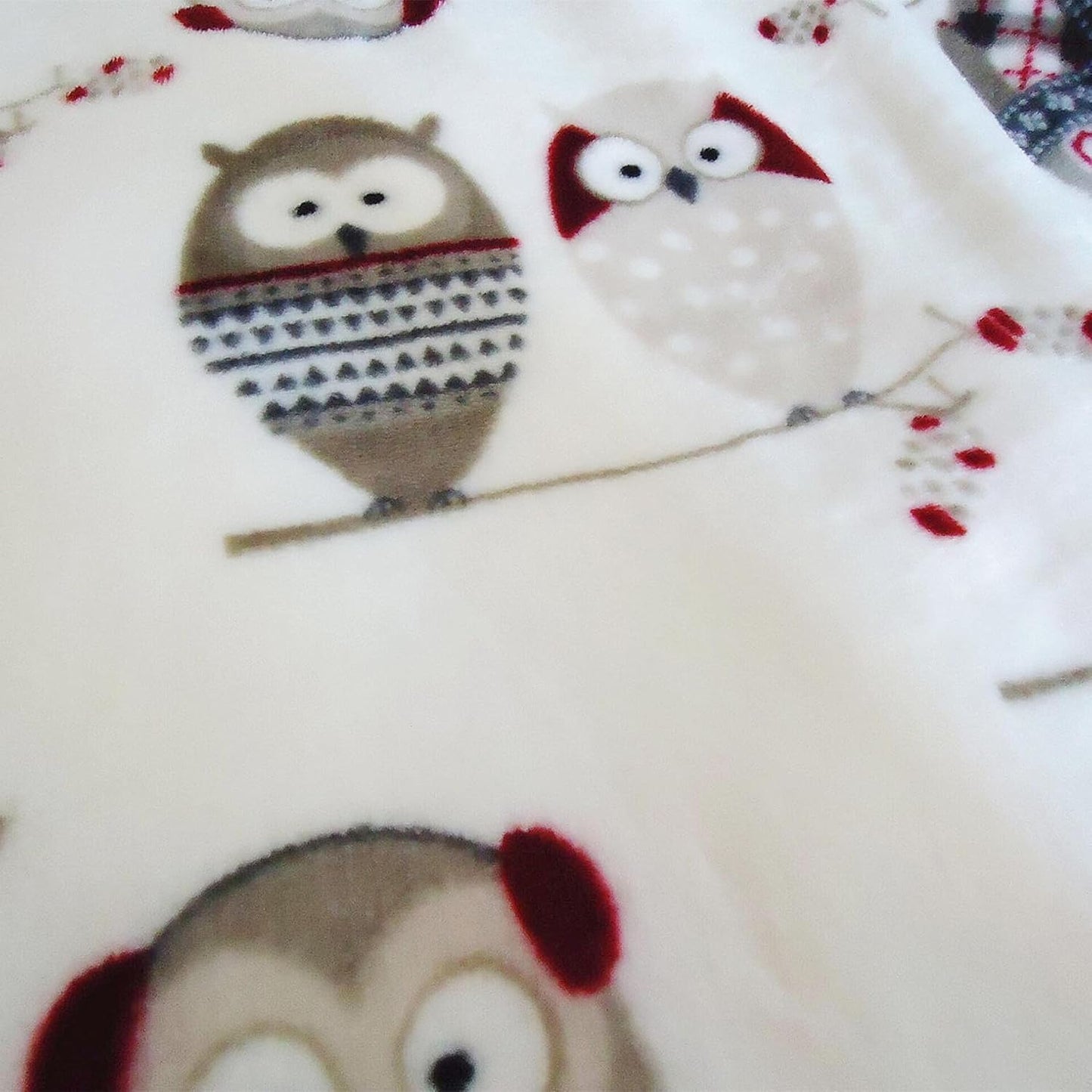 UKELER Owl Sherpa Fleece Blanket Twin Size 60''x80''- Ultra Soft Cozy Flannel Blanket for Bed/Couch/Sofa/Office/Camping, Great Gift for Women's Day,Mother's Day,Father's Day,Thanksgiving,Christmas