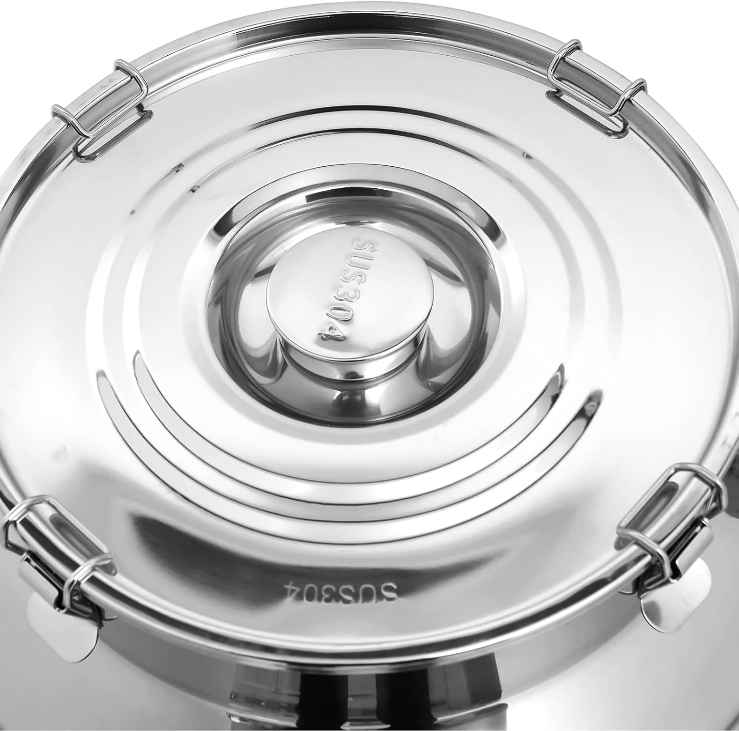 Stainless Steel Milk Can, 304 Stainless Steel Pail 23Gal Milk Can with Sealed Lid, 88L Hanging Lid Metal Milk Jug Bucket for Oil Tea Wine