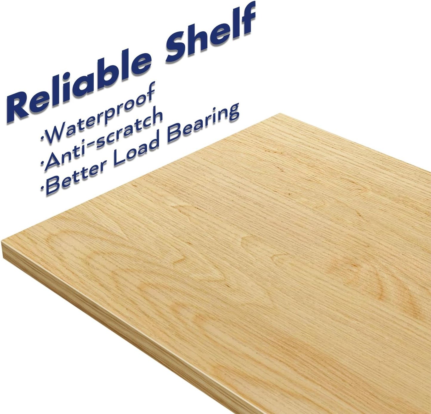 NUMENN Narrow Bookshelf, 5 Tier Bookshelves, Home Office Bookcase Shelf Storage Organizer, Free Standing Storage Shelving Unit for Bedroom, Living Room and Home Office, Natural