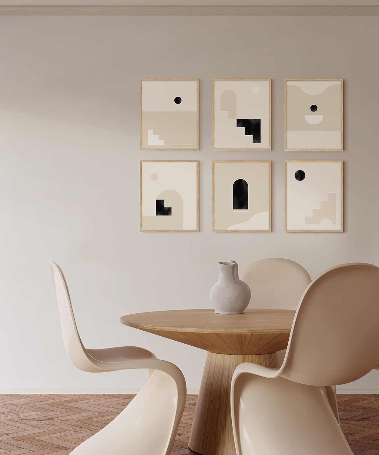 Haus and Hues 11x14 Natural Oak Wood Picture Frames Set of 25 - Premium Bulk Picture Frames 11x14 Bundle - Elegant Gallery Wall Frame Set for Posters, Art Display - Ideal for Wall Decor in Home &