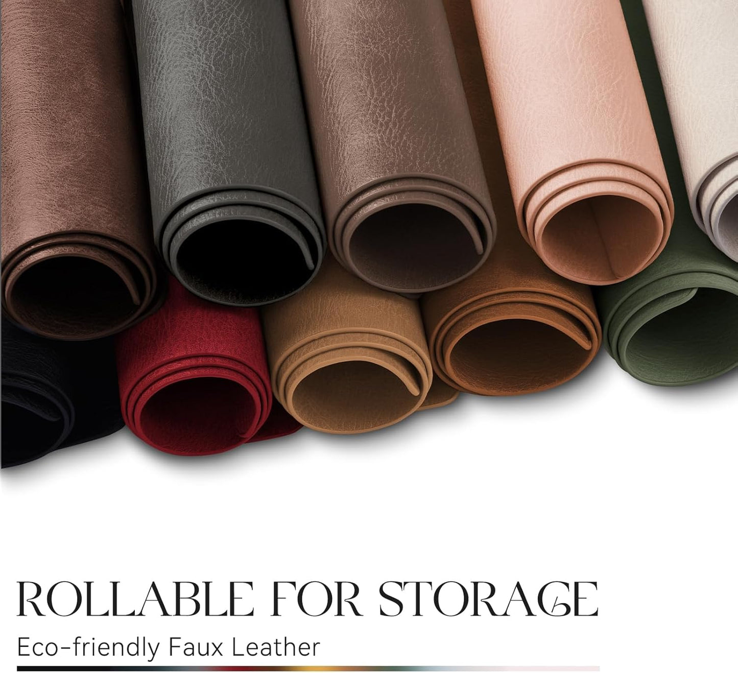 MOSAYT Vinyl Placemats Set of 6-12 X 17 Inch - Faux Leather 100% Waterproof Oil-Proof Wipeable PU Place Mats, Heat Resistant Reversible Table Mats for Kitchen, Dining, Outdoor (Coffee)