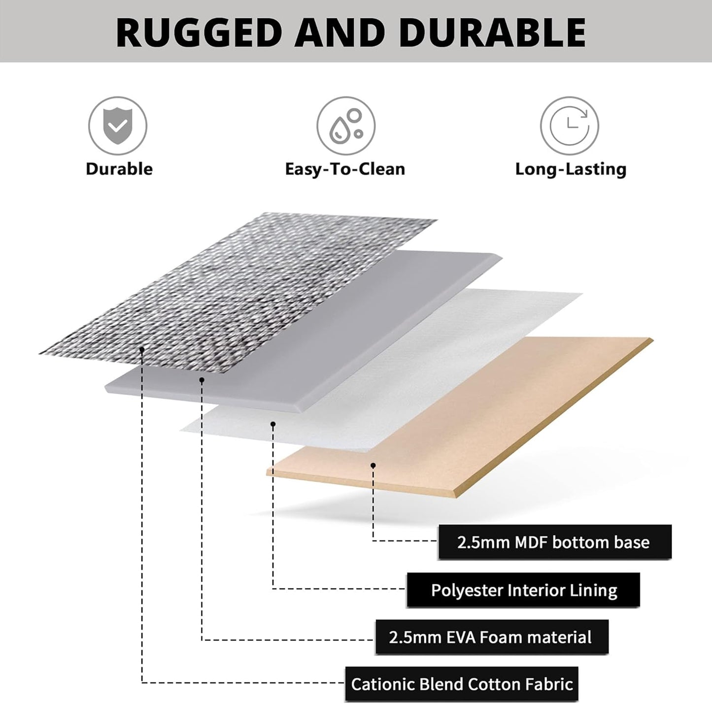 DECOMOMO Storage Bins Fabric Storage Baskets for Shelves, Linen Closet Organization Toys Nursery (Purple and White, Large - 3 Pack)