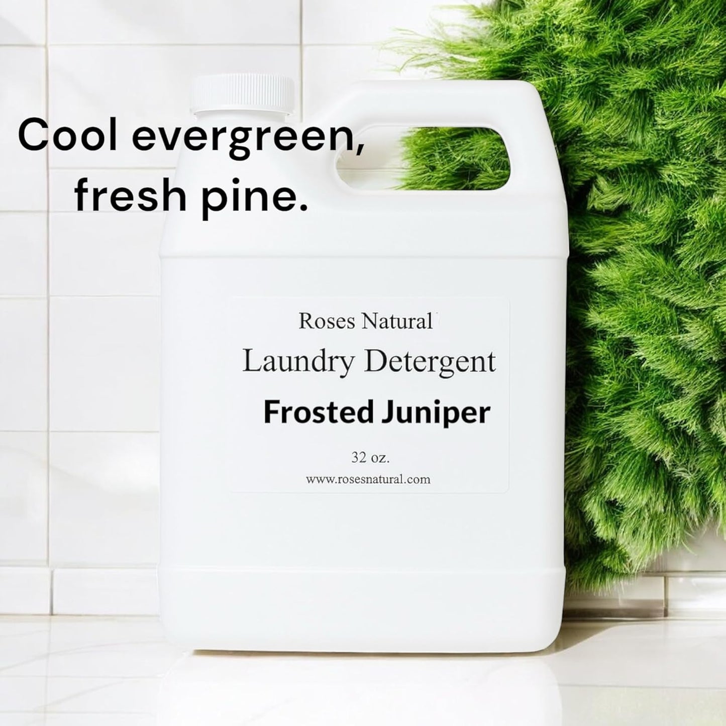 Plant-Based Liquid Laundry Detergent, 32 Fl Oz, Multiple Scents, HE Compatible (Frosted Juniper)
