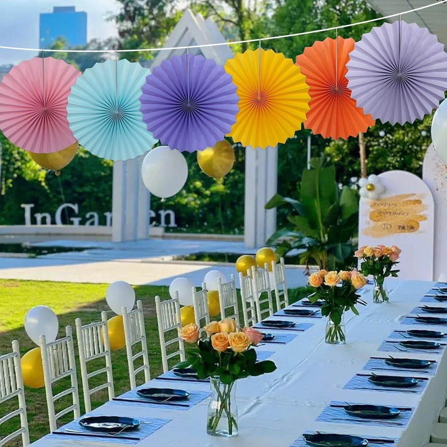 Pink Party Decorations,Pink Paper Decorations for Party,Baby Shower Decorations Party Paper Fans Bulk 16in,Schoolgirl Style Classroom Decor for Party 30 Color DIY Set (Pink)