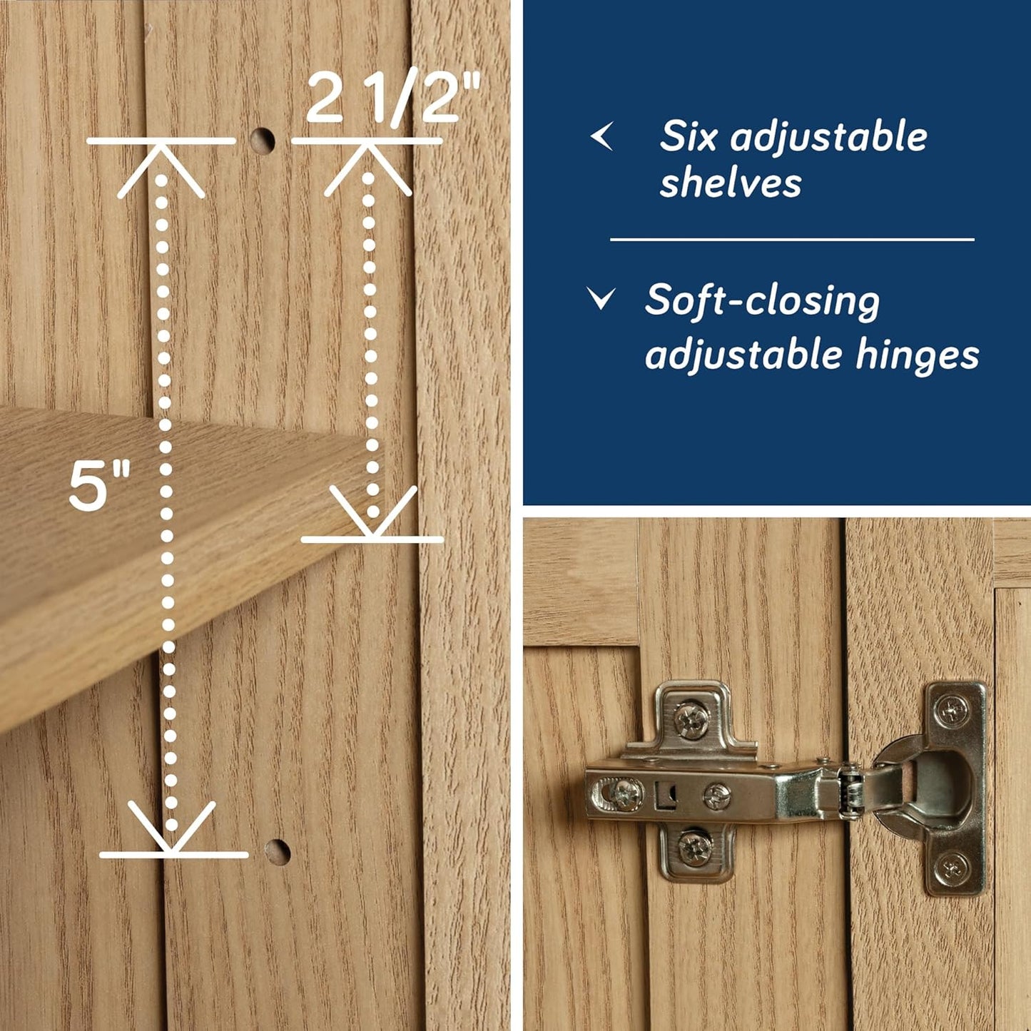 Sauder Miscellaneous Storage Cabinet, Harmony Ash Finish