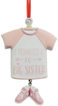 Personalized Sibling Christmas Ornaments 2024 - Sister Ornaments Promoted to Big Sister Ornament Custom Ornament New Big Sister Family Ornaments Children Ornaments Sibling Ornaments for Christmas Tree