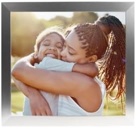 BuildASign Custom Canvas Prints with Your Photos – Personalized Picture To Canvas Wall Art, Perfect for Home Decor, Gifts & Keepsakes, Ready to Hang (8" L x 10" W x .75”D, Metallic Silver)