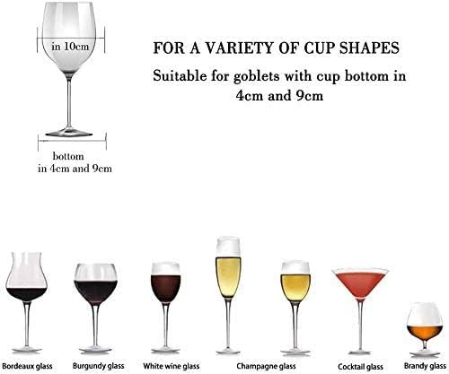 Wine Glass Rack - Under Cabinet Stemware Wine Glass Holder Glasses Storage Hanger 2 Pack Metal Organizer for Bar Kitchen 4 Rows Gold