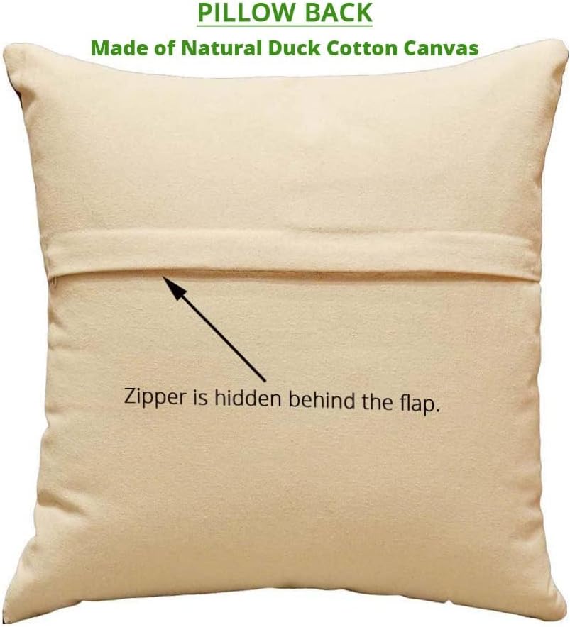 Kandinsky Modern Pillow Cover - Orange Ribbon | Mid Century Chair Cushions | Orange Abstract Pillows | Contemporary Pillowcase | Modern Couch Pillows | Hand Embroidered Cushion | Wool Size 18x18