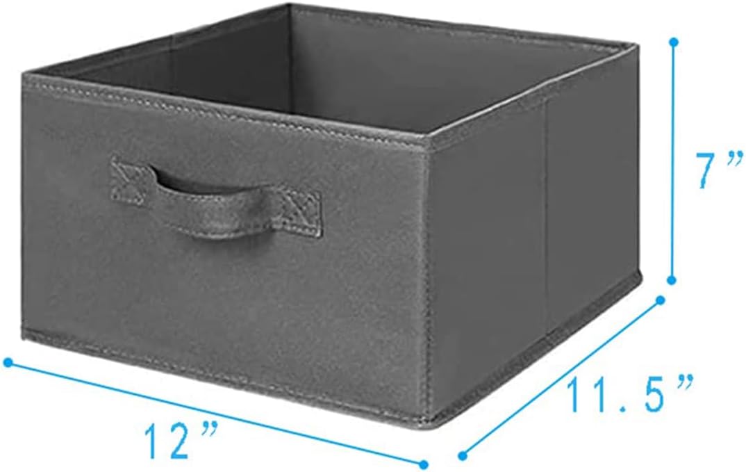 MAX Houser Hanging Shelf Closet Storage Organizer Removable Drawers ，Hanging Storage Organizer Hanging Sweater 2 Sock Underwear Drawers for Closet, Bedroom, Dark Grey