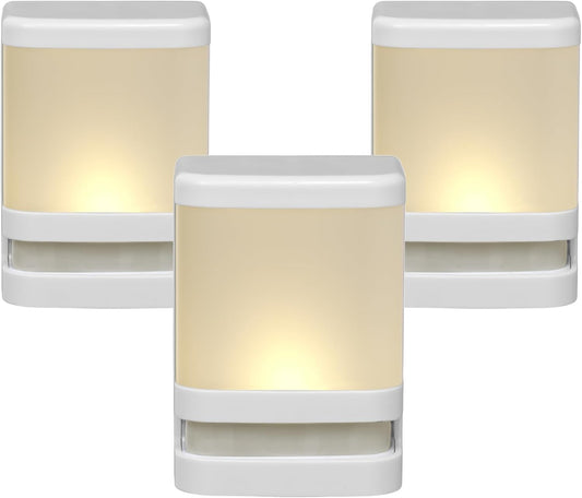 BL615-3 Battery Operated Motion Activated LED Deck and Stair Light, Outdoor or Indoor Use, Weather Resistant, White