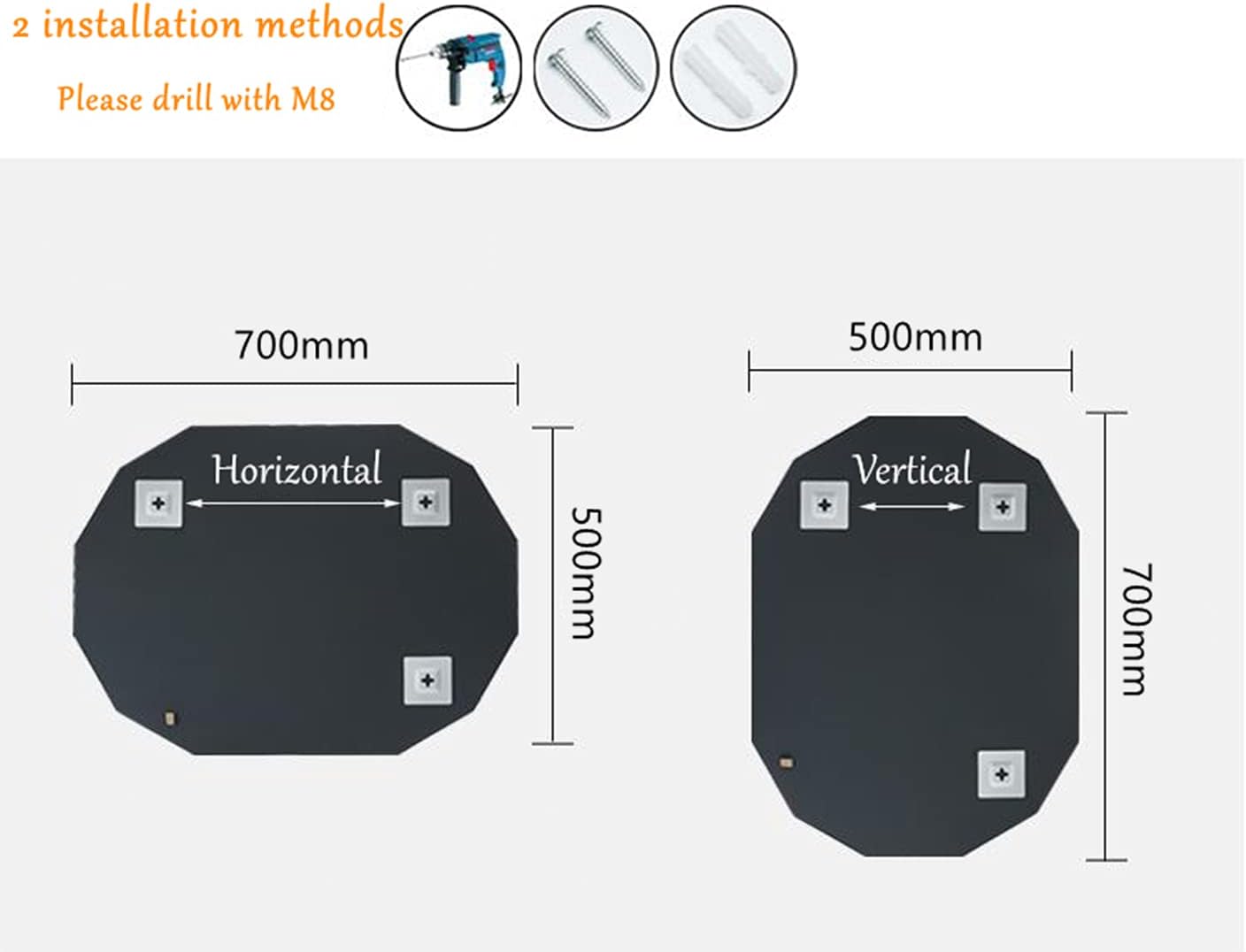 Single Beveled Edge Frameless Wall Mount Bathroom Vanity Mirror, 30” X 40”