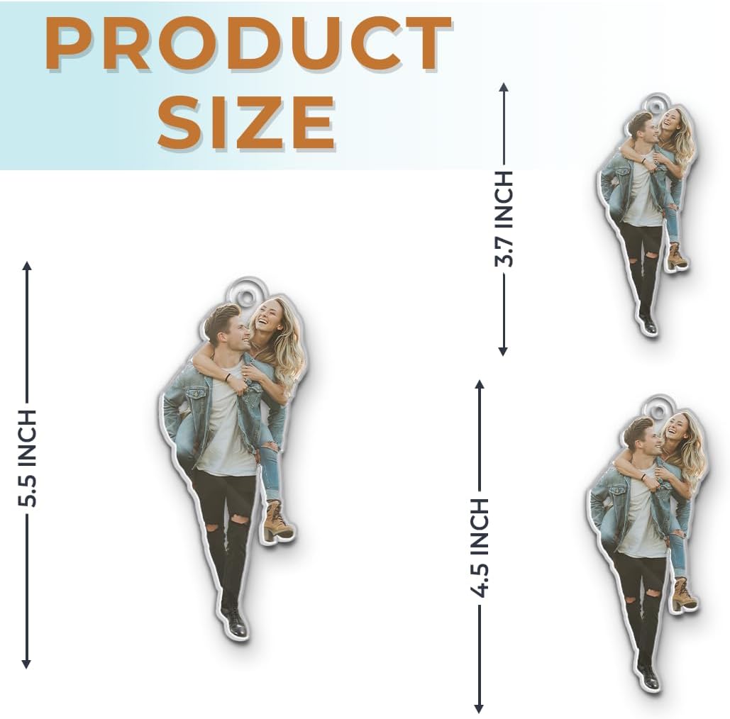 Pawfect House Personalized Photo Ornament, Custom Christmas Ornament, 2D Acrylic Ornaments with Couple Picture, Custom Photo Gifts for Women Men, Personalized Christmas Ornaments 2025, Couples Gifts