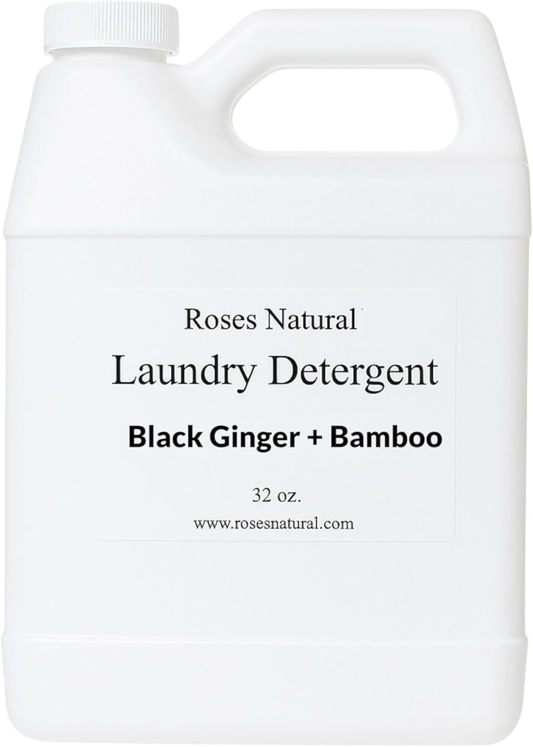Plant-Based Liquid Laundry Detergent, 32 Fl Oz, Multiple Scents, HE Compatible (Black Ginger + Bamboo)