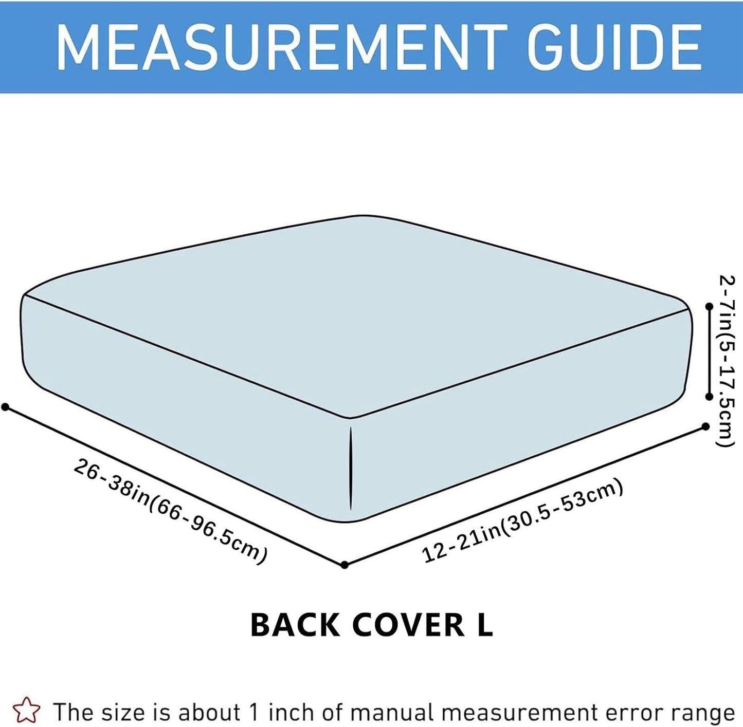 hyha Waterproof Couch Cushion Covers for Pets, Non Slip Sofa Seat Cover for Dogs Washable, Soft Thick Stretch Jacquard Fabric, Sofa Slipcovers with Elastic Bottom (1 Piece for Backrest L, Taupe)