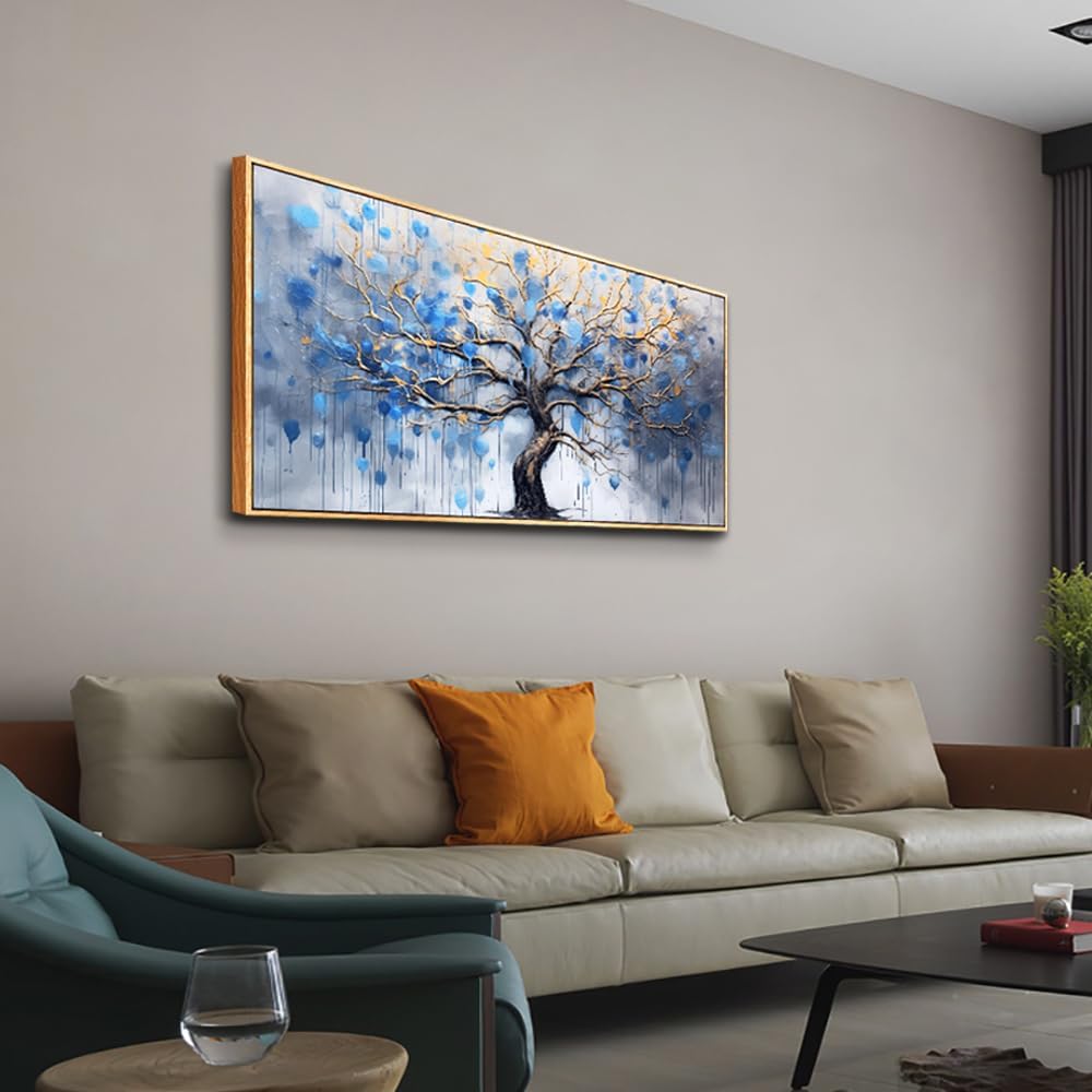 hyidecorart Large Canvas Wall Art For Living Room Wood Framed Wall Decor For Bedroom Modern Office Decor Black and White Inspiration Painting Prints Artwork Hang Abstract Pictures Home Decoration