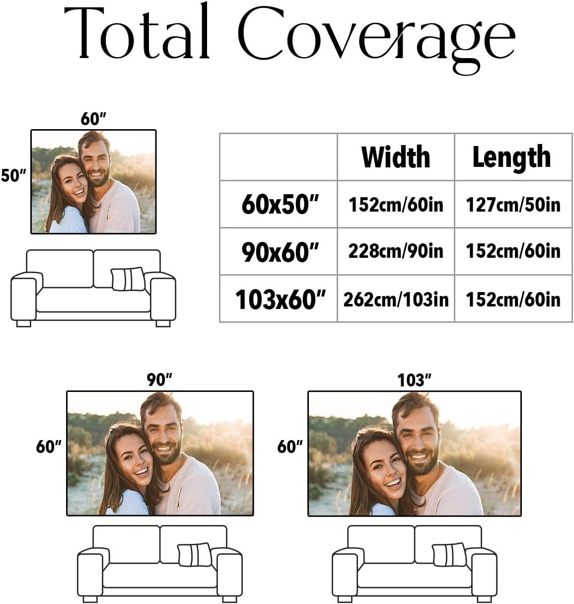 Personalized Custom Tapestry - Ships Next Business Day, Made in USA - Upload Your Own Image for a Unique Wall Hanging Backdrop, Perfect for Home & Living Room Decor, Bedroom Wall Art (50x60)