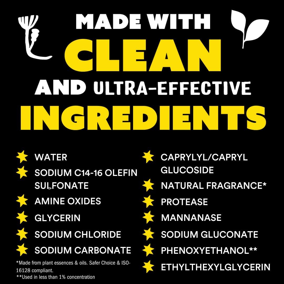 Molly's Suds Liquid Laundry Detergent | Clean Laundry Detergent Soap for Sensitive Skin | 2x Concentrated, High Efficiency (HE) (Ocean Mist - 200 Loads)