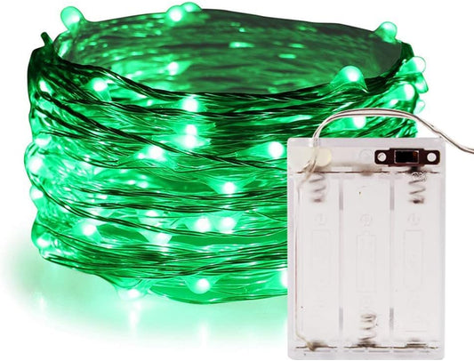 ANJAYLIA Green Fairy Lights, 10Ft/3M 30leds Bright Light St. Patrick's Day Decorations Lights