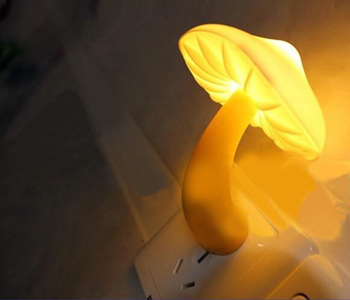 AUSAYE 2Pack Mushroom Night Light Plug in Lamp,Led Lights for Adults Kids Baby Children NightLight Wall Decor Lamp Bedroom Bathroom,Toilet,Stairs,Kitchen,Hallway