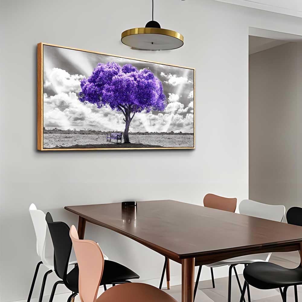 hyidecorart Abstract Black and White Wall Painting Wood Framed Canvas Wall Art For Living Room Large Size Wall Decor For Bedroom Wall Decoration Office Wall Pictures Artwork Ready to Hang 20" x 40"