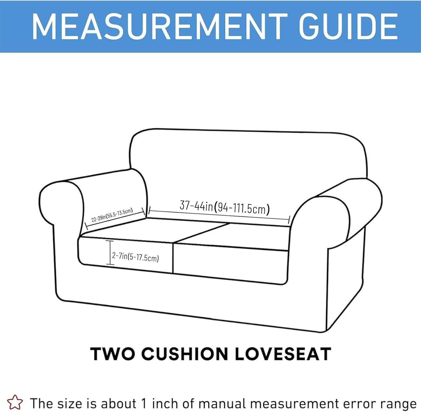 hyha Waterproof Couch Cushion Covers for Pets, Non Slip Sofa Seat Cover for Dogs Washable, Soft Thick Stretch Jacquard Fabric, Sofa Slipcovers with Elastic Bottom (1 Piece for Medium, Wine Red)