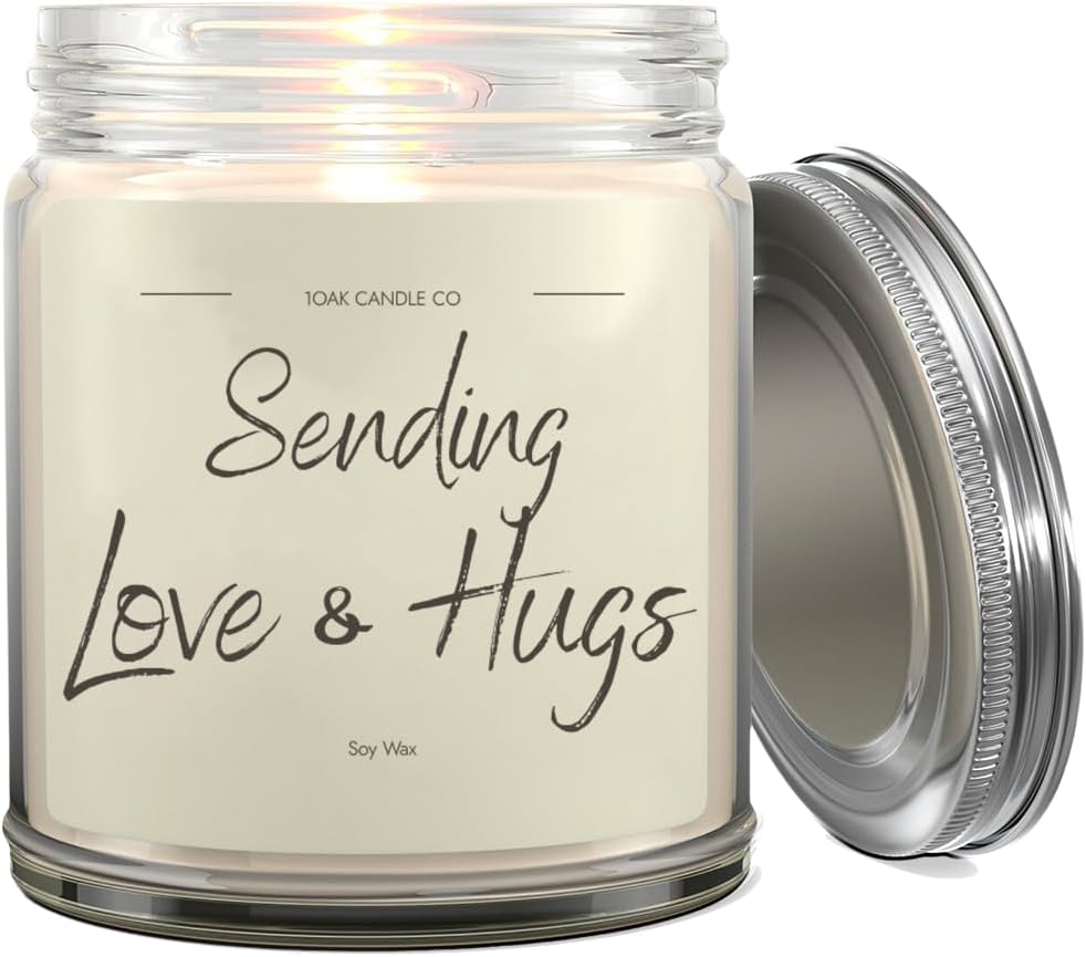 1OAK Vanilla Soy Candles - Big Hug Candle - Grief Gifts - Thinking of You Gifts for Women - Sympathy Gift - Condolence Gift - Sympathy Candle - Cheer Up