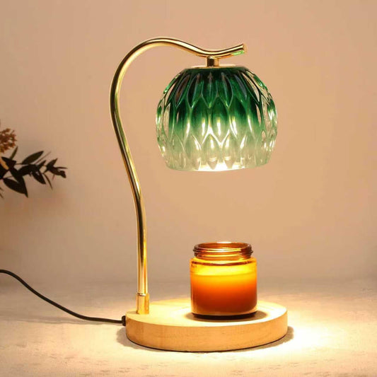 GEEZO Fragrance Candle Warmer Lamp，Electric Candle Warmer with Timer & Dimmer，Mom Christmas Birthday Gifts for Women, House Warming Gifts New Home Bedroom Decor