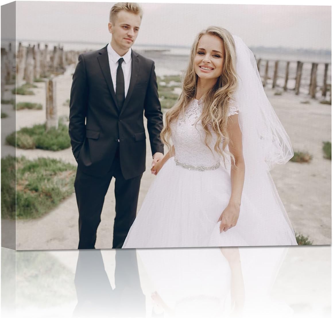 AbcCustomize Canvas Prints with Your Photos, Custom Canvas for Living Room and Bedroom Decor, Personalized gifts for Friends Lover and Family, Canvas Wall Art for Gifts & Keepsakes, Ready to Hang