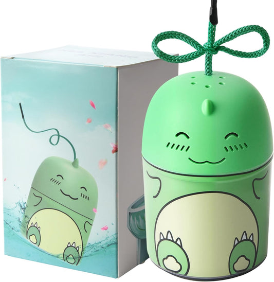 Toilet Bowl Cleaners Bottle Bathroom Toliet Bowl Cleaner with Fresh Jasmine Scent Cute Dinosaur Shaped Toilet Tank Cleaner (Green)