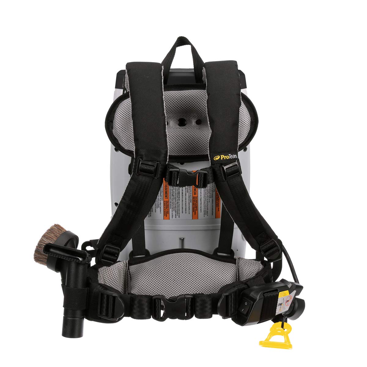 ProTeam Backpack Vacuums, ProVac FS 6 Commercial Backpack Vacuum with HEPA Media Filtration and Restaurant Tool Kit, 6 Quart, Corded