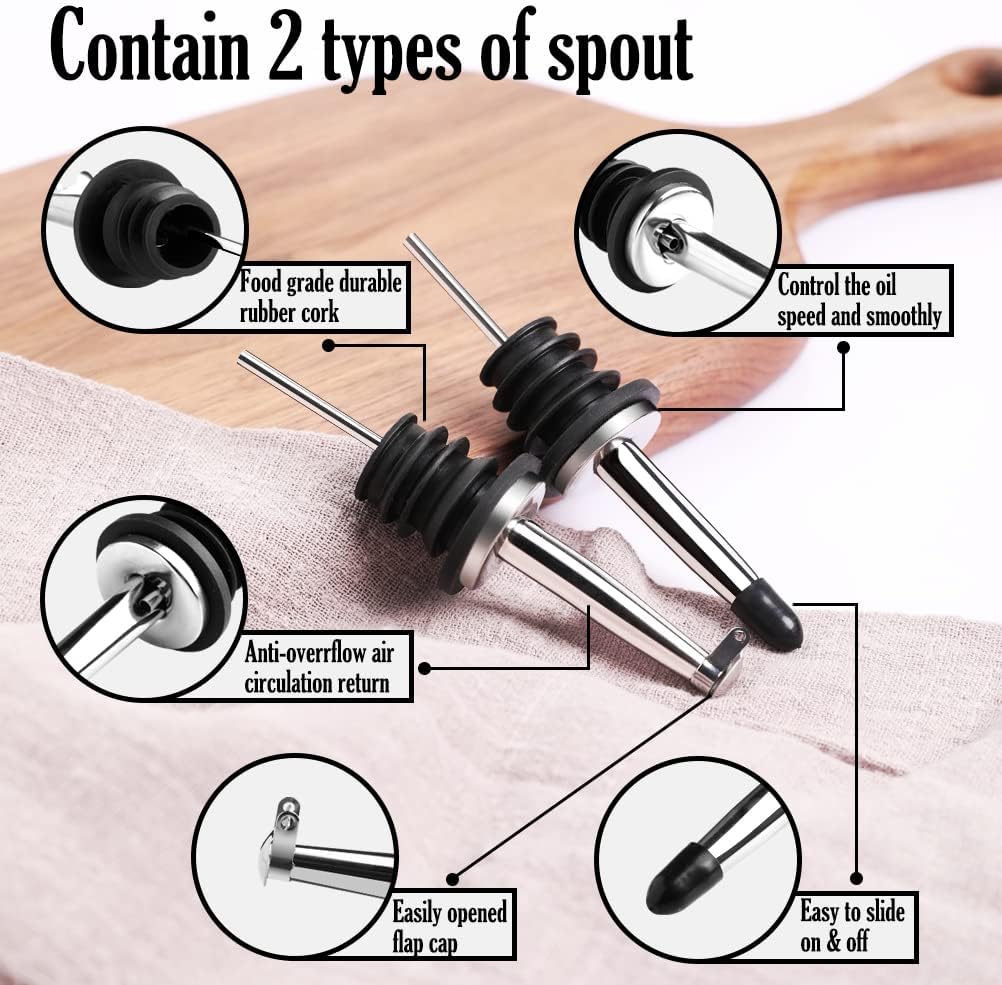 Sweejar Ceramic Olive Oil Dispenser Bottle, Opaque Oil Cruet Protects Oil to Reduce Oxidation, Suitable for Storage Oil, Vinegar, Coffee Syrups & Other Liquids, Pack of 1, 15.5 Fl Oz (Gradient Purple)