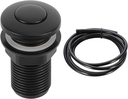 RQYEKDO Garbage Disposal Air Switch Kitchen Sink Top Long Stainless Steel Brushed Nickel Long 32mm/1.26 inch for Food and Waste Disposal On/Off Air Button Parts