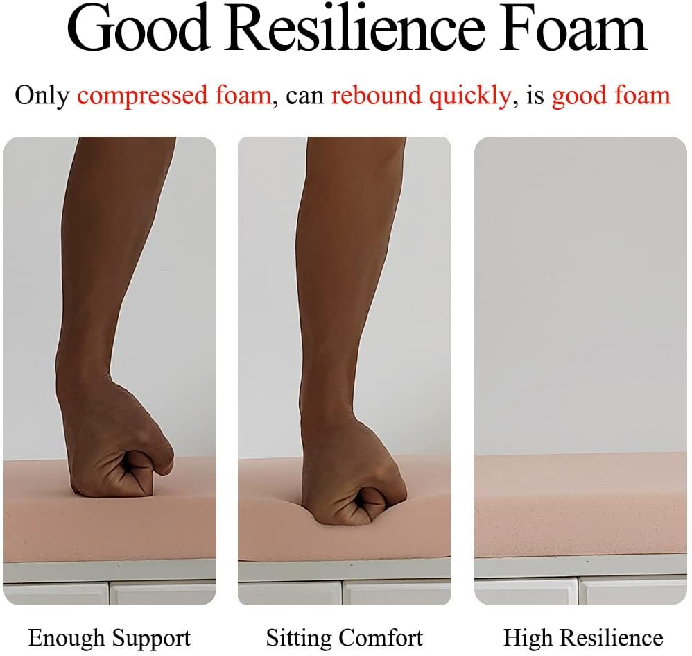 Chair Cushion for Dining Chairs with Ties 4 Pack Non Slip Memory Foam Kitchen Room Chair Pads for Outdoor Patio Furniture17x16 Inch, Light Gray