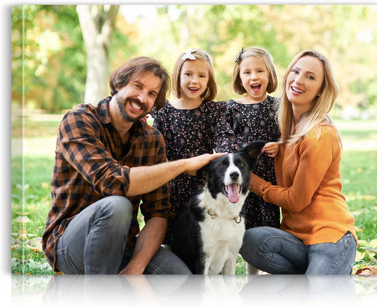 Custom Canvas Prints with Your Photos - Personalized Pictures Print, Customized Photo Gifts, Wall Art Poster Canvas Printing for Wedding, Family, Baby, Pets, Home Office Decor, Wrapped Frame 40x30