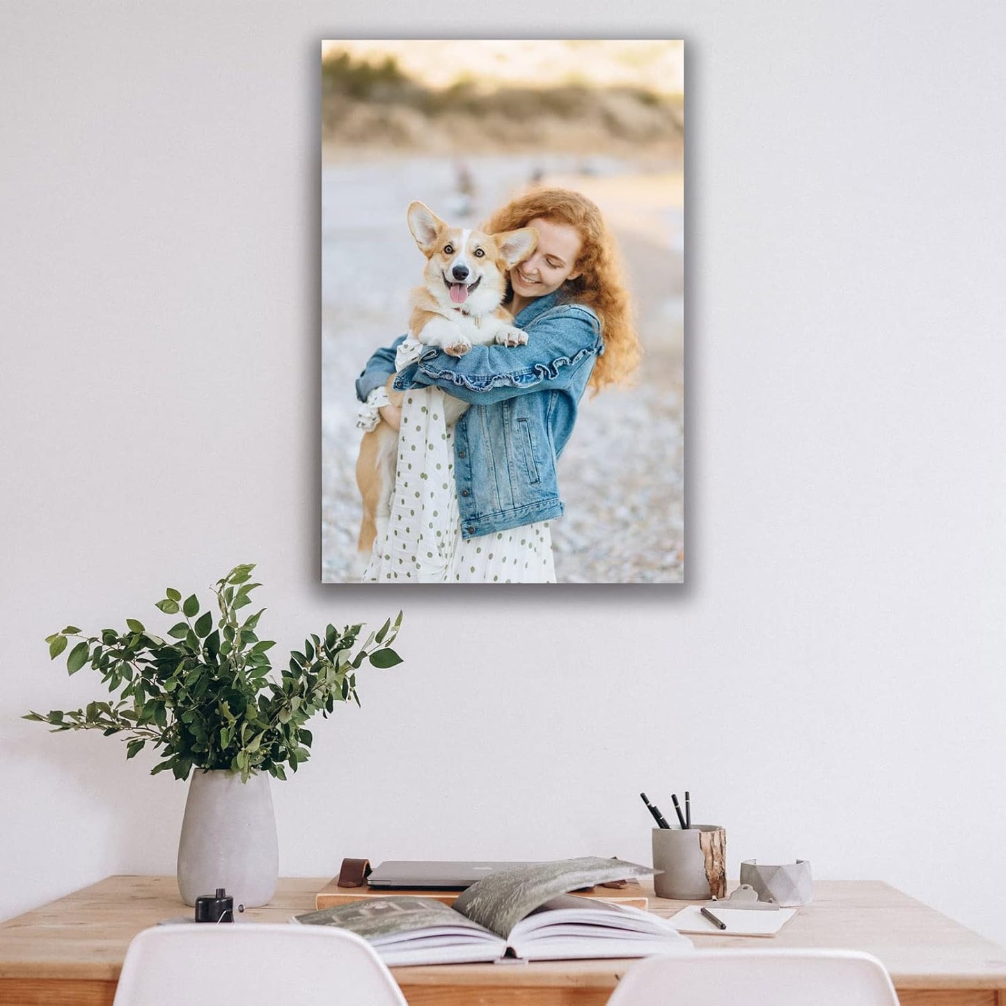Custom Canvas Prints with Your Photos Custom Wall Art Personalized Canvas Pictures for Pet/Family Gifts for Mom/Men/Women (18'' W x 24'' H)