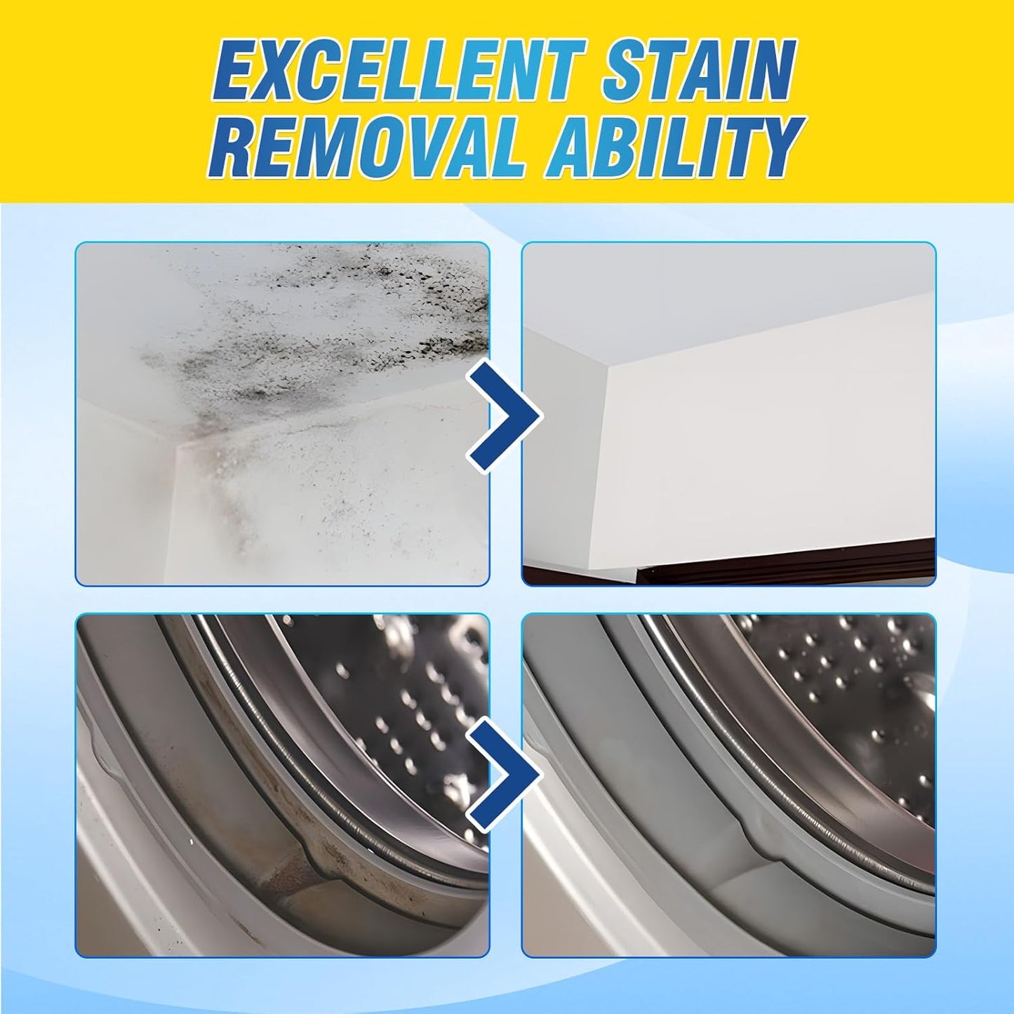 AstraVox Home Remover Gel, Washing Machine Cleaner for Washing Machine Seal, Front Load Washer, Refrigerator Strips, Tile, Home Kitchen Sinks, Toilet, Bathroom