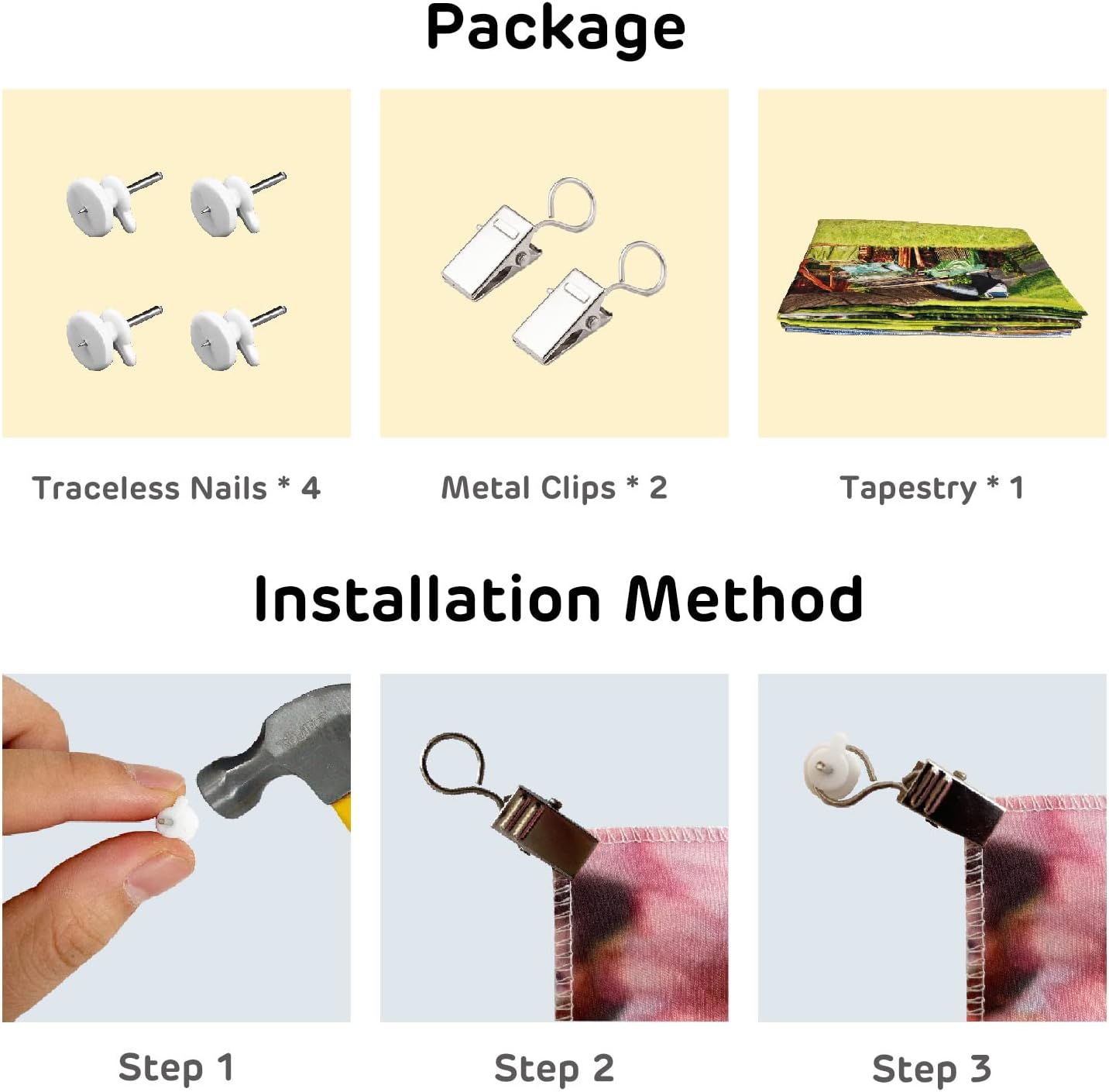 Loccor 8x6ft Tie Dye Tapestry Colorful Red Blue Yellow Green Orange Purple Retro Abstract Psychedelic Swirl Wall Hanging for Living Room Bedroom Dorm Home Decor （Pattern Painted on Polyester Fabric）