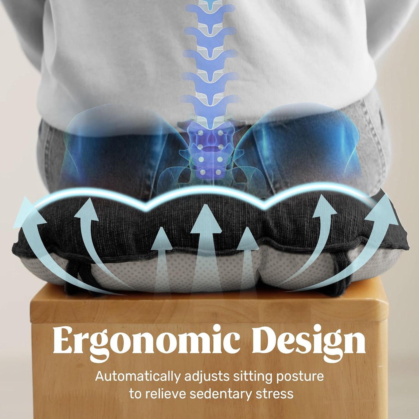 puredown® Chair Cushions for Dining Chairs, Tufted Memory Foam Chair Pads with Non-Slip Backing, Kitchen Seat Cushions with Ties, Washable Seat Pad Set of 4, 15.5" x 15.5" x 4", Black