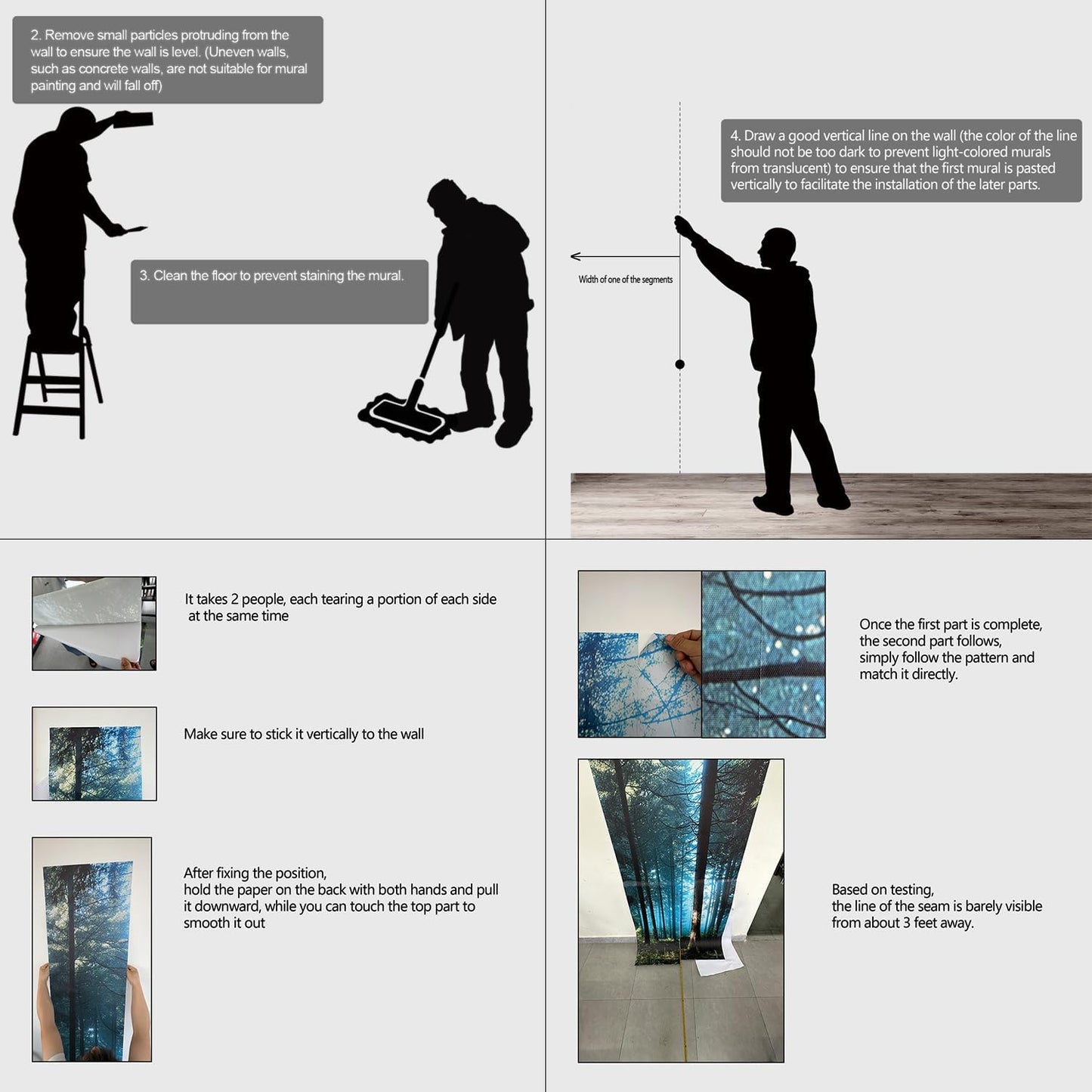 Beach Wall murals Peel and Stick Wallpaper for Bedroom Living Room - 58"x86"