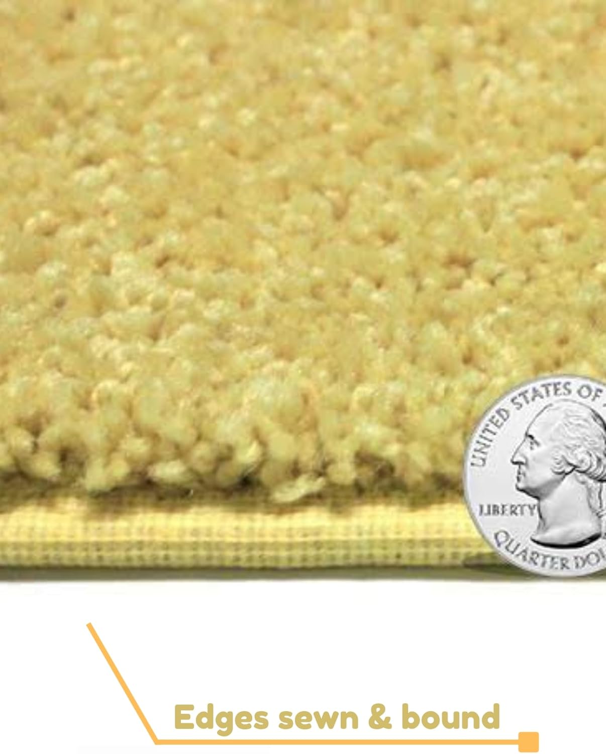 KOECKRITZ Soft and Colorful Kids Classroom Area Rugs (Passes Flammability Pill Test) Many Sizes and Bright Colors to Select from (9' x 12', Lemon)