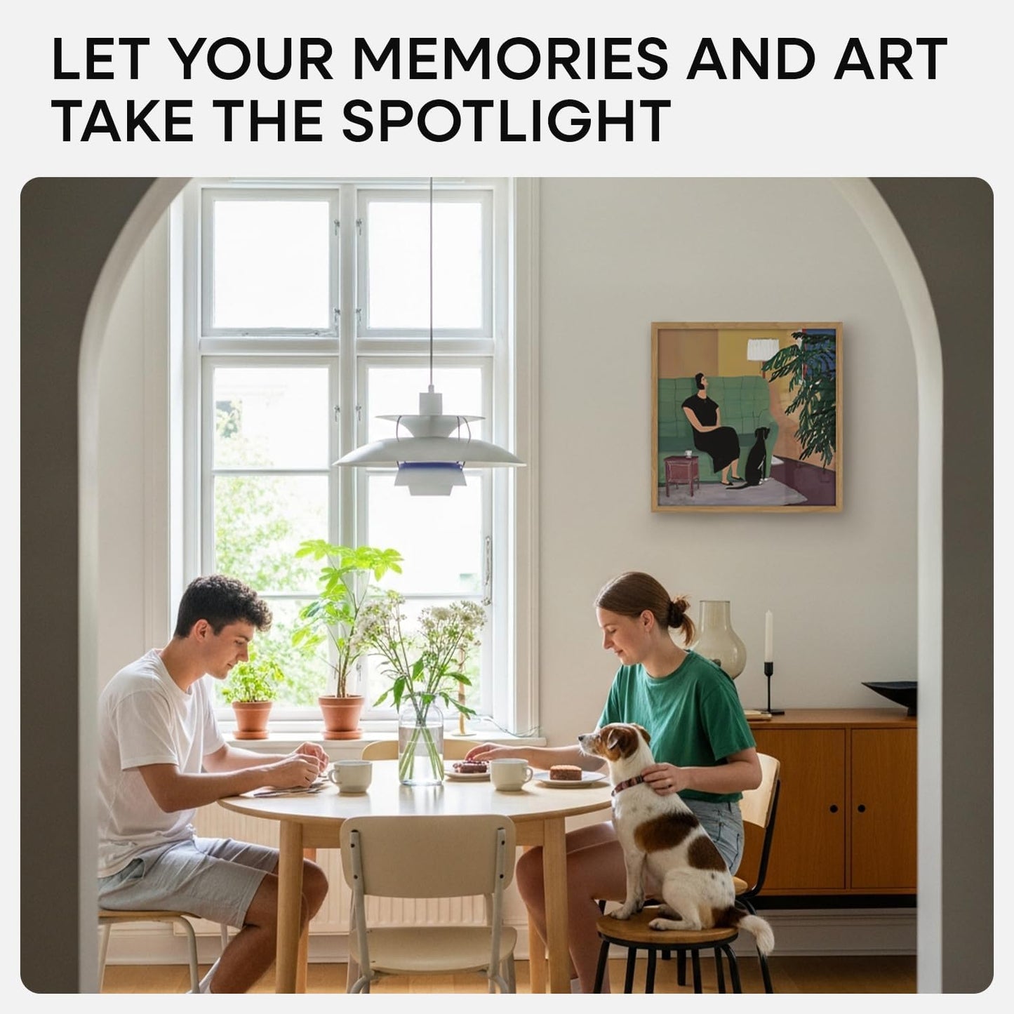 Homeforia 15x15 Picture Frame Natural Wood, High End Oak 15 x 15 Square Light Wooden Frames with Mat 11 by 11 inch Photo, 15by15 Poster Frames Matted to 11x11 Print, Tempered Glass, Wall Kit, Set of 1