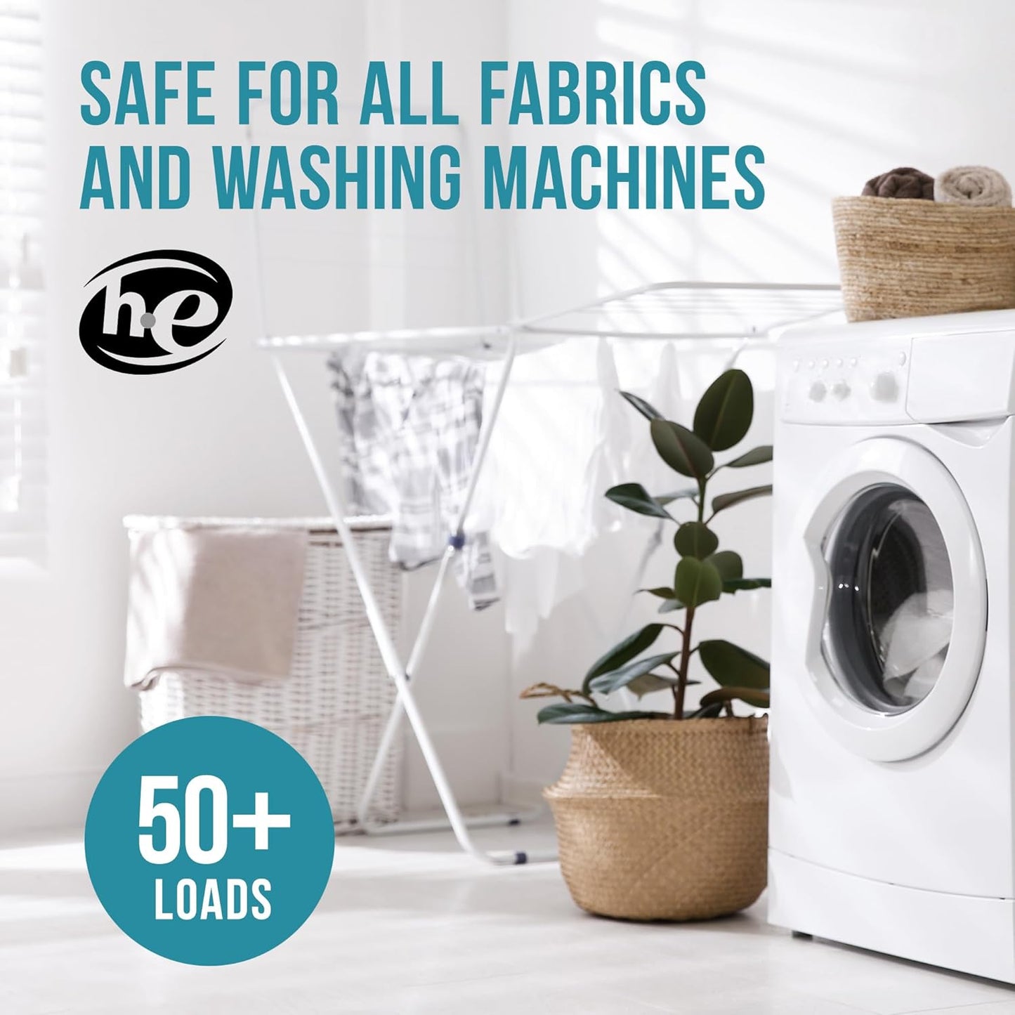 Laundry Detergent Liquid, Central Coast- Sandalwood & Lavender, 50+ Loads, Concentrated, Non toxic, Plant Based Enzyme Cleaners, Long Lasting Luxury Clean, Cologne Soap for Men, 32 oz