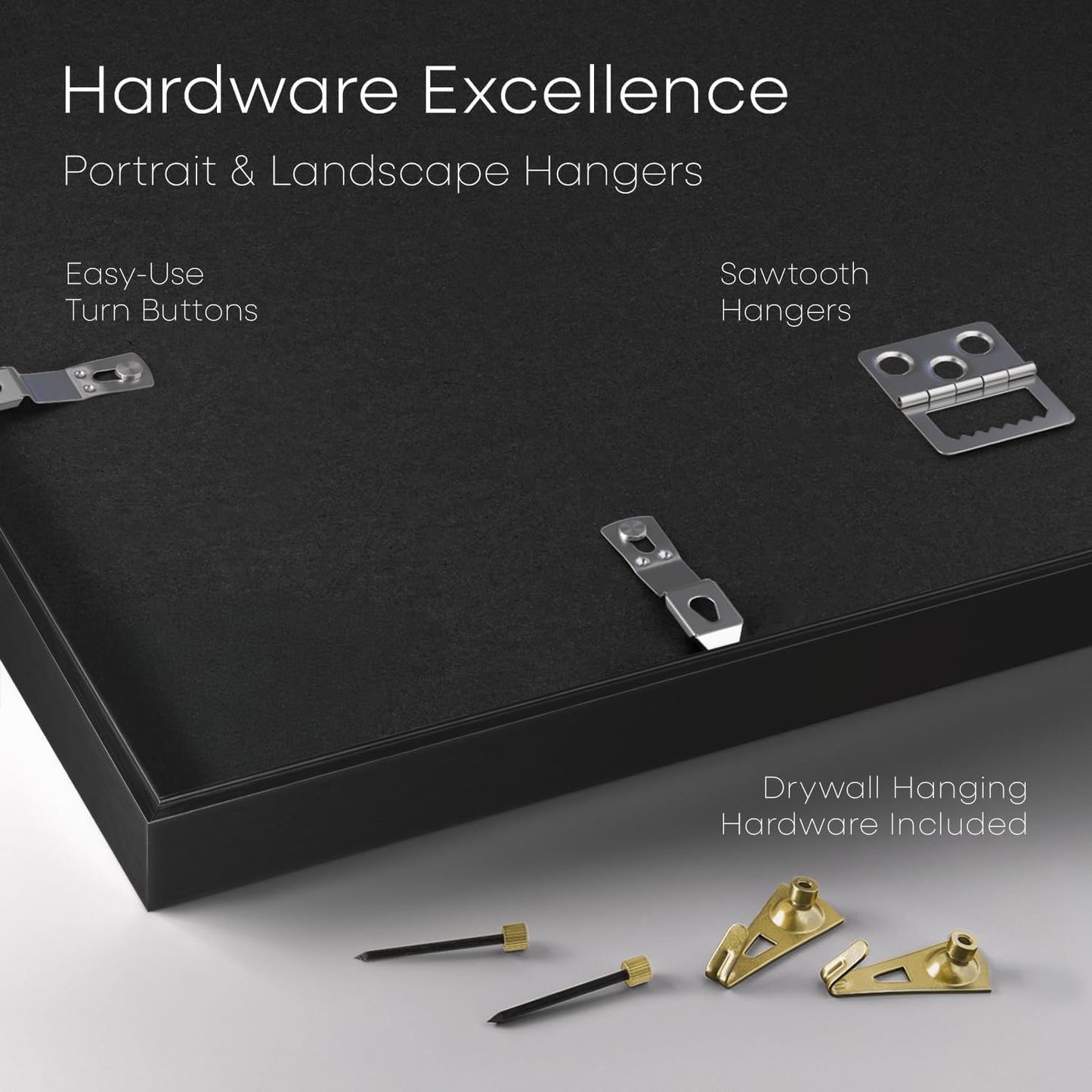 Homeforia 4x9 Business License Frame Black, High End Metal 4 x 9 Certificate Frames with Real Glass, 9x4 Document Frames for Wall or Tabletop, 4 by 9 Picture Frames, Tempered Glass, Wall Kit, Set of 1