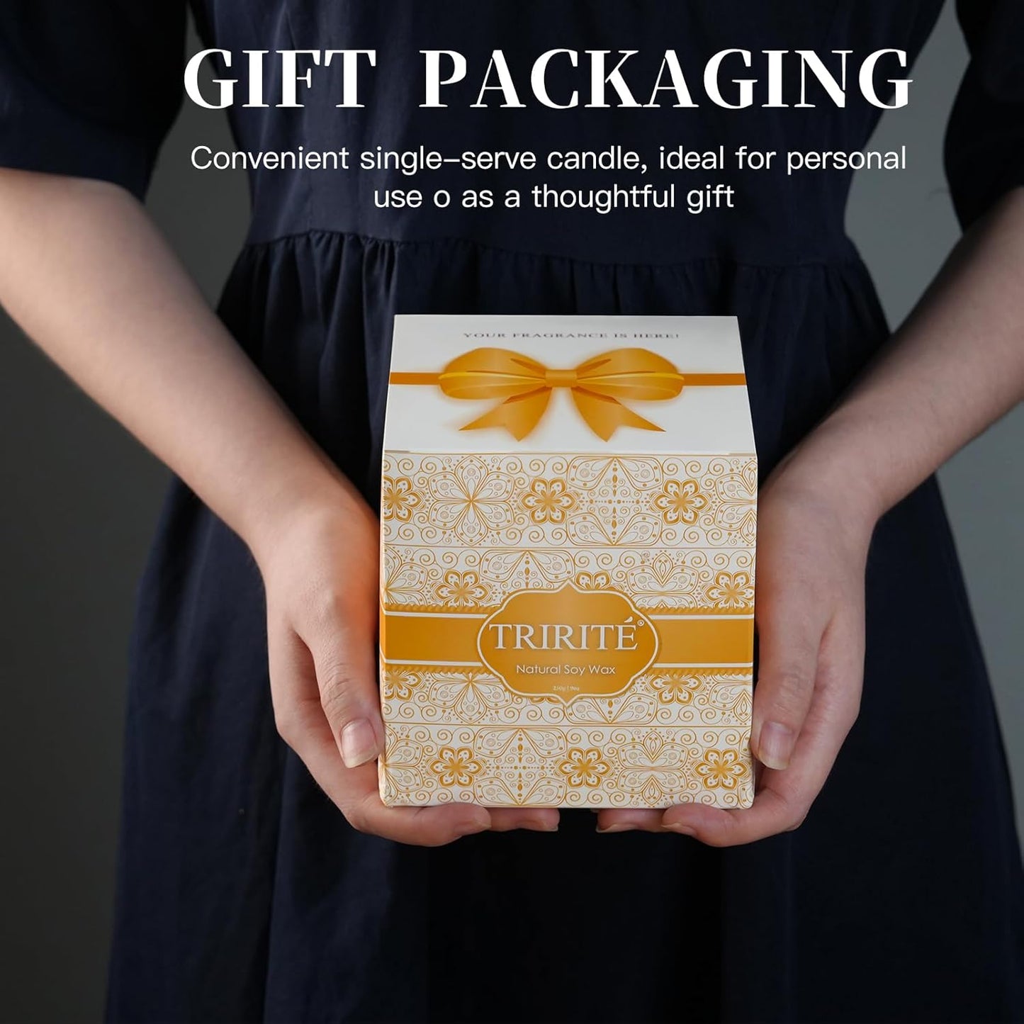 Vanilla Cupcake Scented Candles, Natural Soy Vanilla Candles for Home Scented, Aromatherapy Candles in Glass Over 60 Hours Burn Time Ideal for Gifting