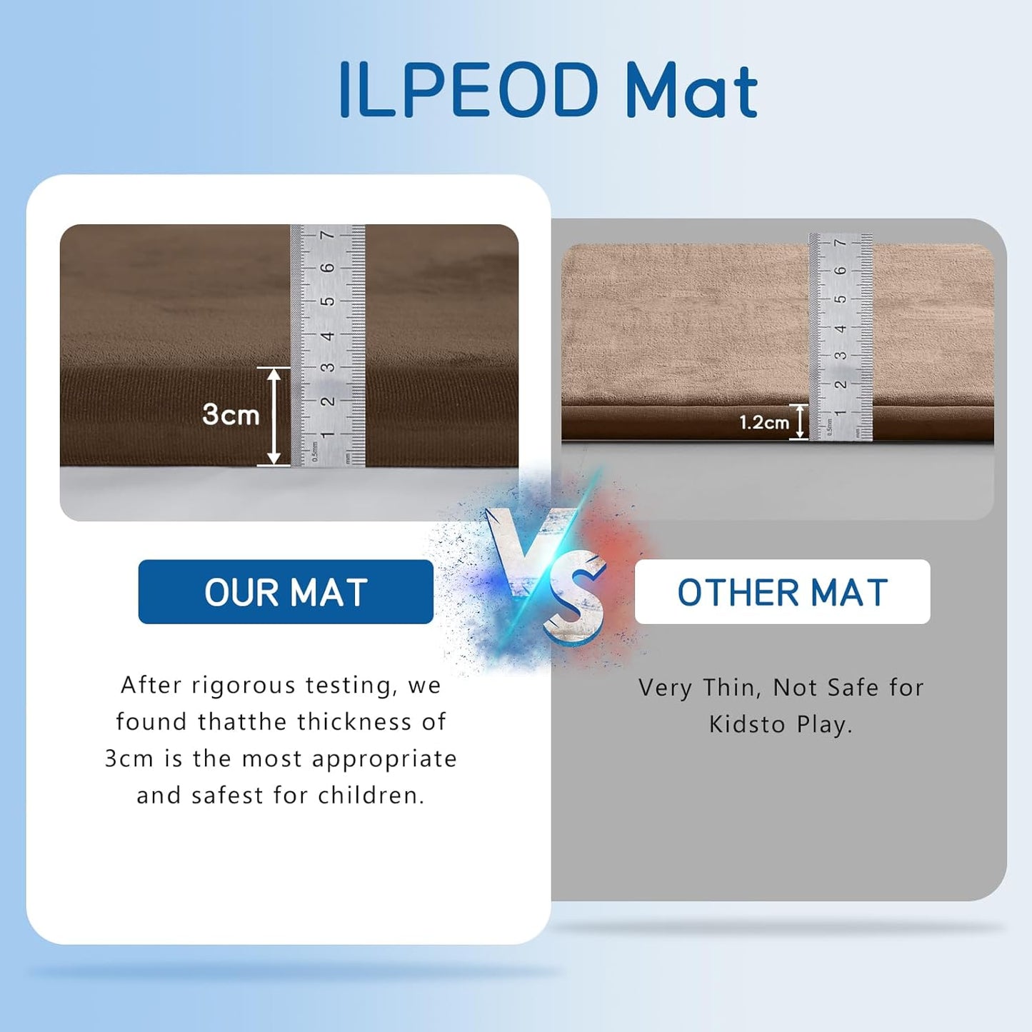 Baby Play Mat for Floor Tummy Time Mat Nursery Rug Muscle Mat Area Rug Playroom Rug Tatami Mat 6'7"x5'11" Memory Foam 1.3" Thick Crawling Mat For Babies,Toddlers, Infants, Kids Floor Mat,Coffee